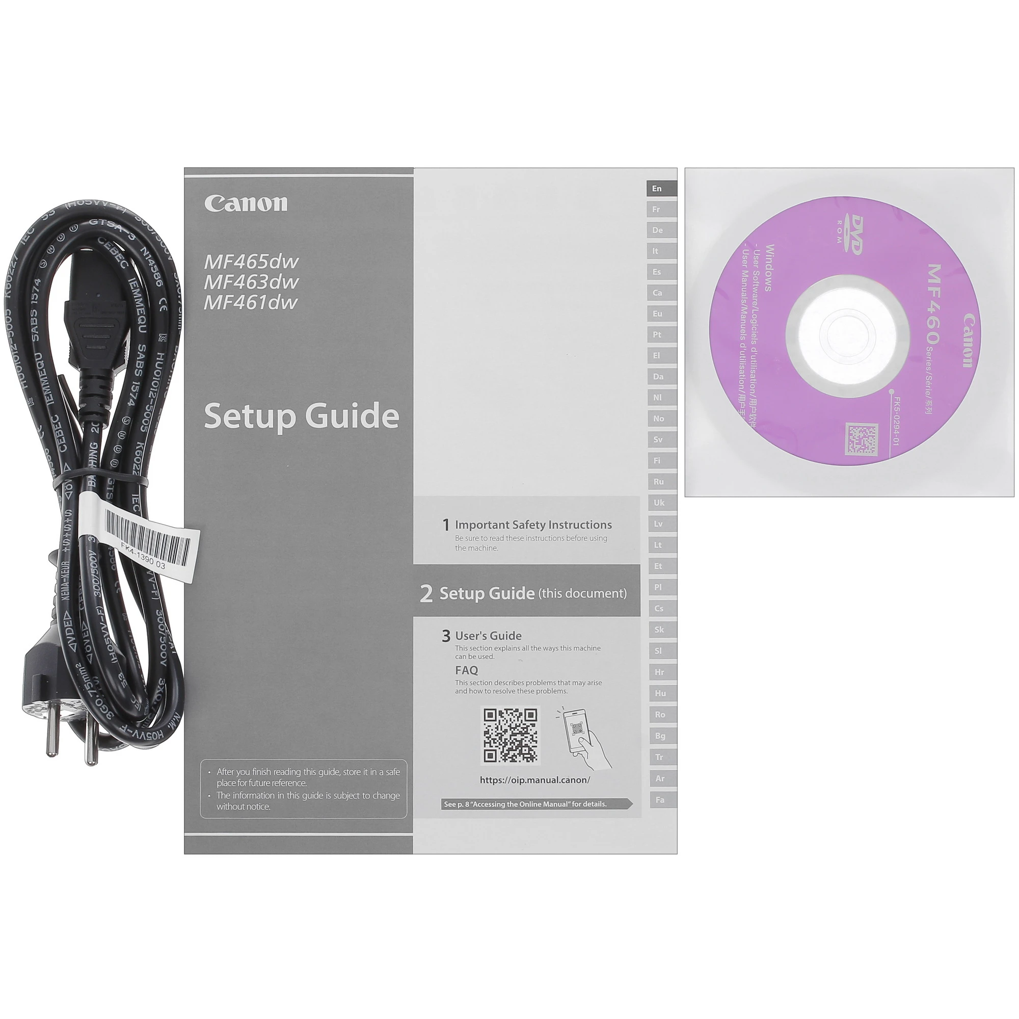 МФУ лазерное Canon i-Sensys MF463DW черно-белая печать, A4, белый 